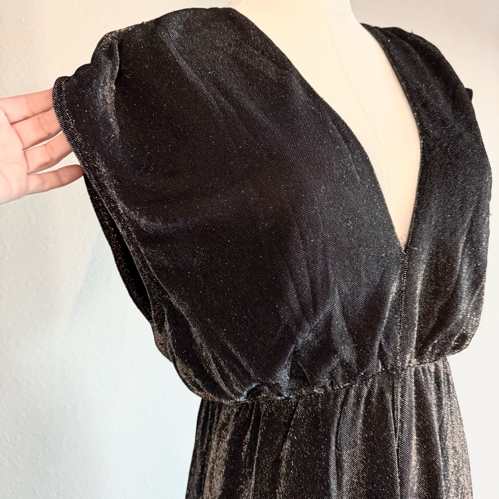 By Together Black Metallic Jumpsuit for Cocktail Nights - Picture 3 of 7
